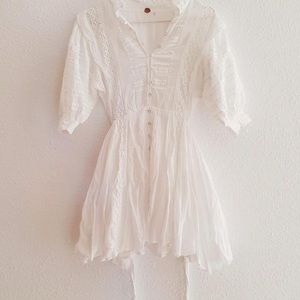 Free People raw hem dress